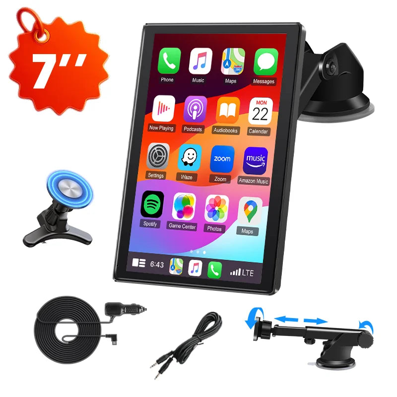 7/8/9 ' Zoll-Autoradio mit kabelloser CarPlay-Funktion