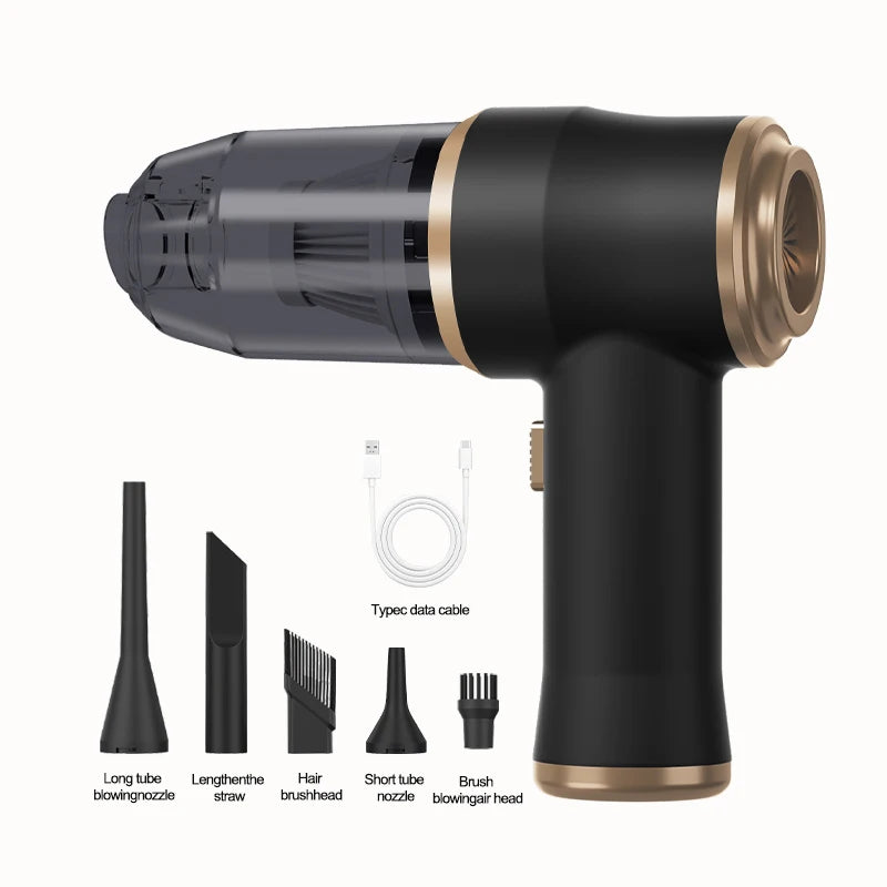 Kabelloser Autostaubsauger mit 5 Aufsätzen