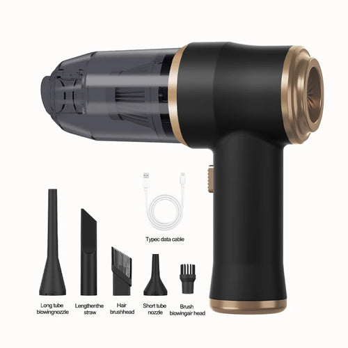 Kabelloser Autostaubsauger mit 5 Aufsätzen