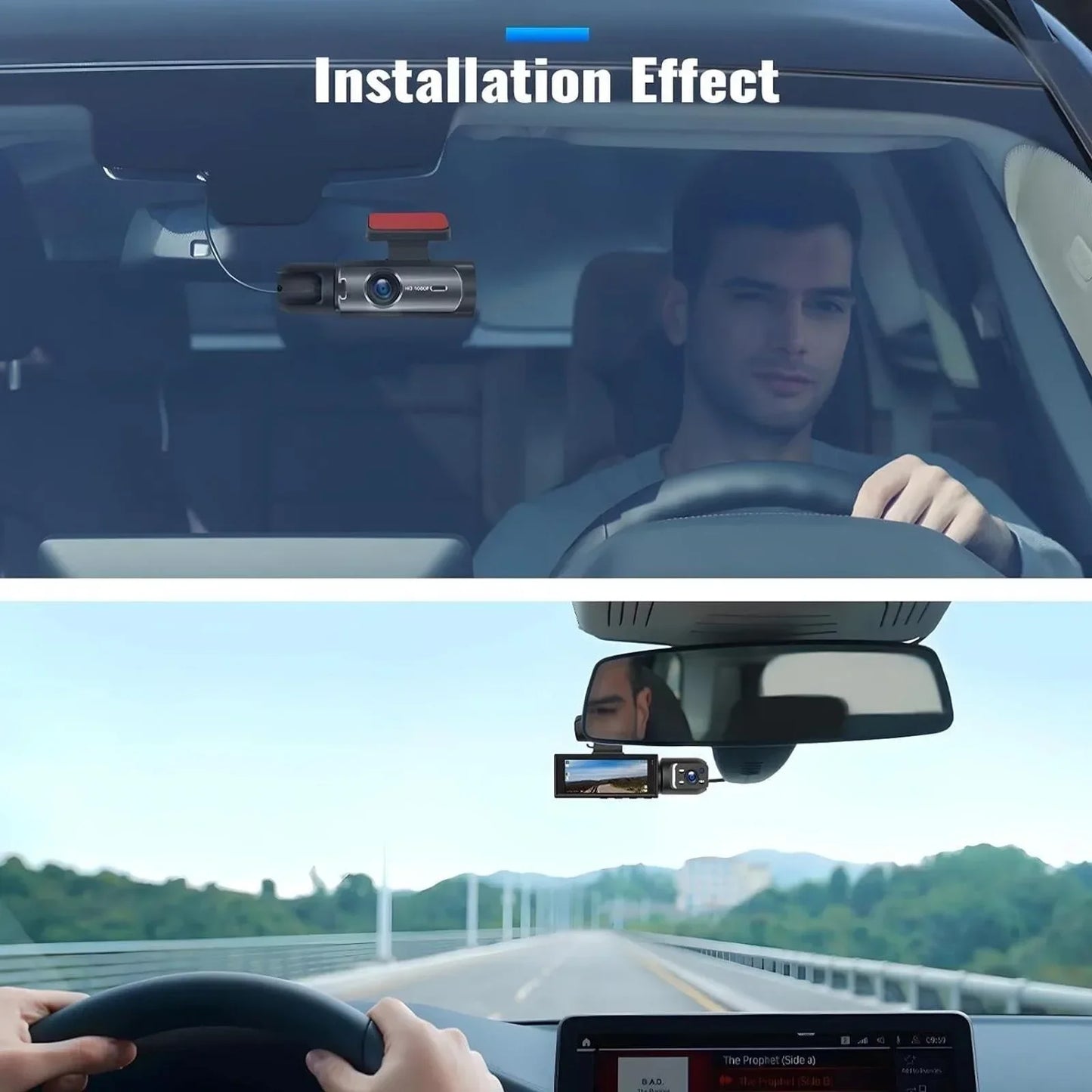 1080P HD Front- und Rückfahrkamera, 1 Stück, Autokamera