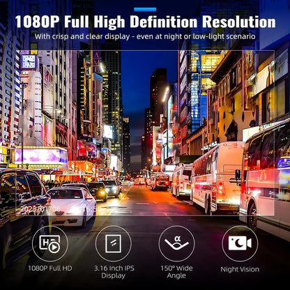 1080P HD Front- und Rückfahrkamera, 1 Stück, Autokamera