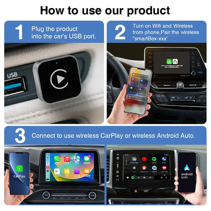 Kabelloser Carplay-Android-Auto-Adapter