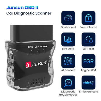 Bluetooth OBD2 Adapter Kfz-Diagnosegerät Scan-Tool