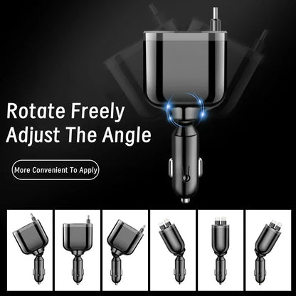 Ultraschnelles Laden: Fünf-in-Eins-USB-Autoladegerät mit intelligenter Digitalanzeige