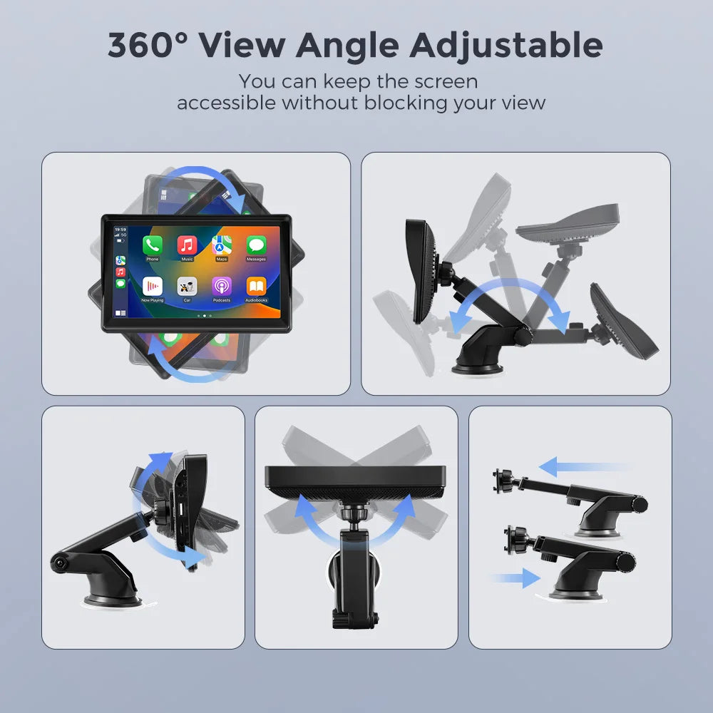 7-Zoll-Autoradio mit kabelloser CarPlay-Funktion