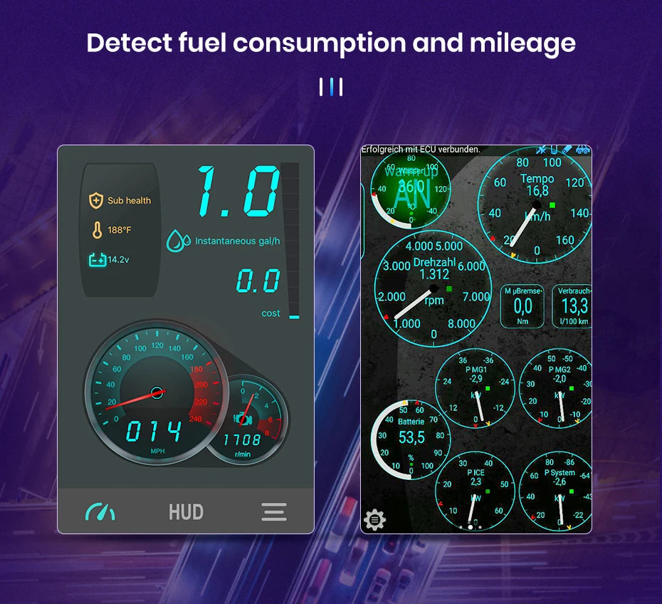 Bluetooth OBD2 Adapter Kfz-Diagnosegerät Scan-Tool