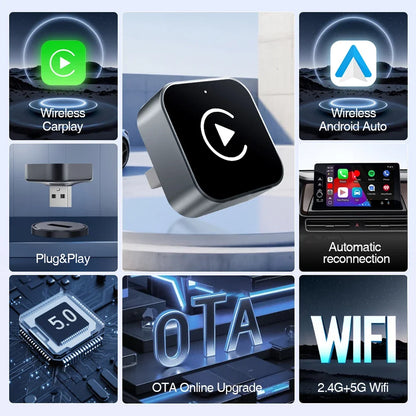 Kabelloser Carplay-Android-Auto-Adapter